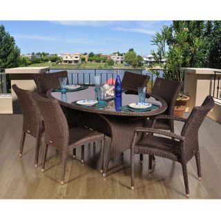 Atlantic Catania Oval 7 piece Dining Set