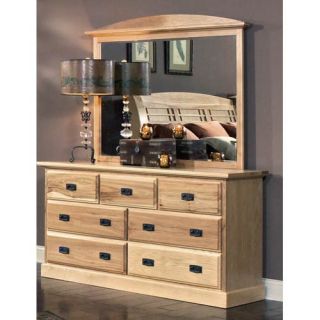 A America Amish Highlands 7 Drawer Dresser   Dressers