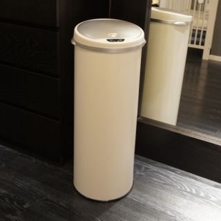 iTouchless Deodorizer Round Sensor 13 gal. Trash Can   Kitchen Trash Cans
