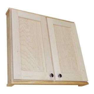 WG Wood Products Shaker Series 30 Double Door Wall Mounted Cabinet