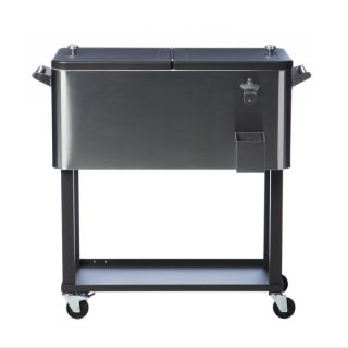 Trinity Stainless Steel Cooler with Shelf