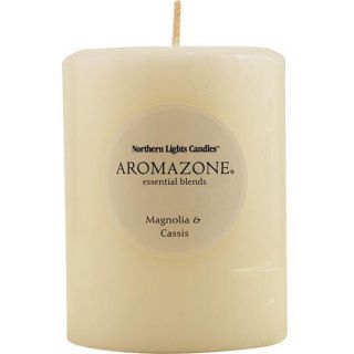 Magnolia and Cassis Essential Blend 4 inch Pillar Candle   11605241