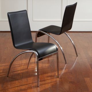 Christopher Knight Home Kensington Black Modern Chairs (Set of 2