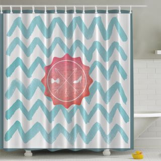 His and Her Bathroom on Chevron Print Shower Curtain by Ambesonne