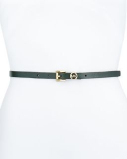 MICHAEL Michael Kors 13mm Leather Logo Belt