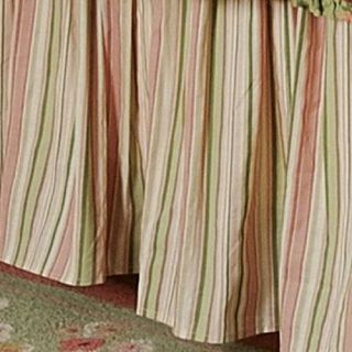 C and F Enterprises Garden Dream Stripe Coordinate Dust Ruffle   Bed Skirts