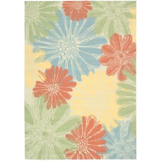 Nourison Ivory/Multicolored Floral Indoor/Outdoor Area Rug (10 x 13