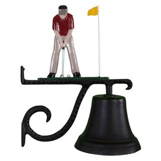 Cast Bell with Color Putter Ornament   Weathervanes