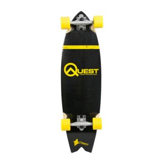 Quest The Stingray Yellow 34.5 inch Performance Cruiser Skateboard