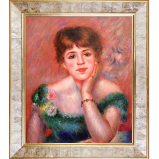 La Pastiche Jeanne Samary, La Reverie, 1877 by Renoir Framed Painting