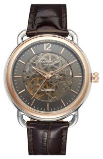 Kenneth Cole New York Automatic Leather Strap Watch, 43mm