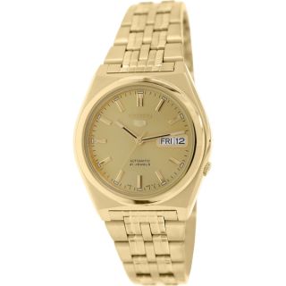 Seiko Mens 5 Automatic SNK642K Gold Stainless Steel Automatic Watch