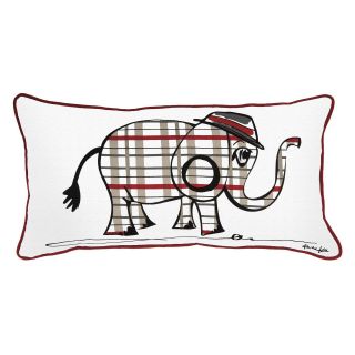 Rizzy Home Rachel Kate Printed Punk Rock Elephant with Corded Trim Decorative Throw Pillow   Decorative Pillows