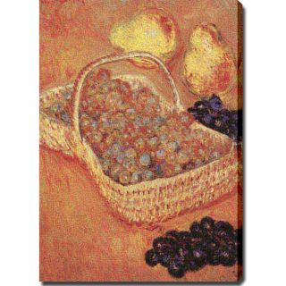 Claude Monet Basket of Grapes, Quinces, and Pears Oil on Canvas Art