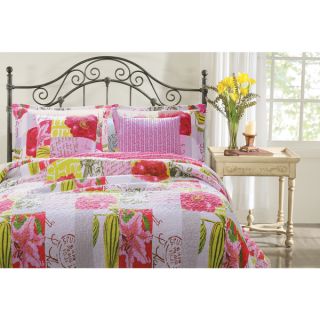 Greenland Home Fashions Love Letters 5 piece Bonus Quilt Set with