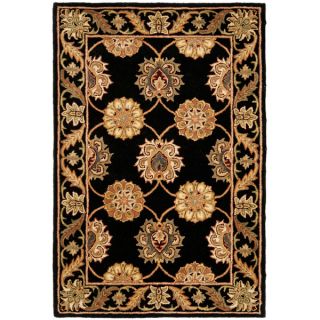 Safavieh Handmade Heritage Mahal Black Wool Rug (8 Round)