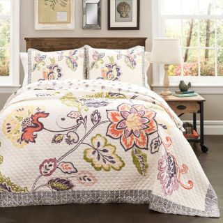 Aster 3 Piece Quilt Set by Lush Decor   Bedding and Bedding Sets