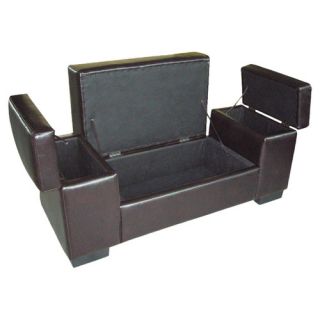 ORE Faux Leather Storage Bench
