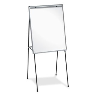 Universal One White/Black Foldable Double Sided Dry Erase Easel
