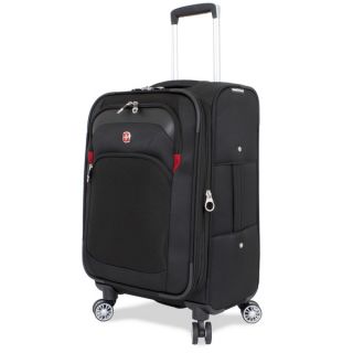 SwissGear Black 24.5 inch Medium Spinner Upright Suitcase  