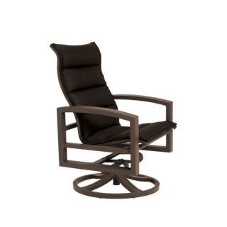 Outdoor Interiors Sling and Eucalyptus Stackable Arm Chair