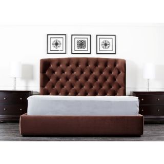 ABBYSON LIVING Presidio Chocolate Tufted Upholstered Eastern King size