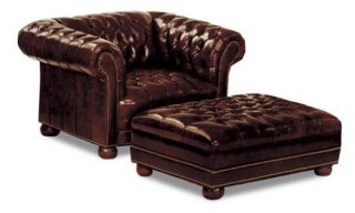 Distinction Leather Tufted Chesterfield Leather Chair