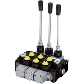 NorTrac Monoblock Hydraulic Control Valve — 12 GPM, 3 Spool  Control Valves