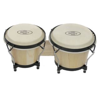 Berry Toys Natural Bongo Drums   Kids Musical Instruments