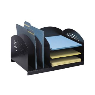 Safco 3 Horizontal / 3 Upright Sections Steel Desktop Organizer   Office Desk Accessories
