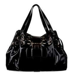Jimmy Choo Black Patent Leather Shopper Handbag  