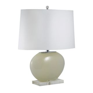 Lamp Works Recycled Glass Waterfall 34 H Table Lamp with Empire Shade