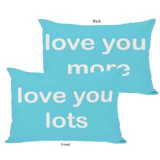 Love You Lots/Love You More Reversible Lumbar Pillow by One Bella Casa