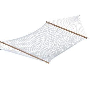 White Polyester Rope 60 inch Double Hammock   16948277  