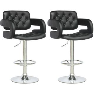 CorLiving Adjustable Height Swivel Bar Stool with Cushion