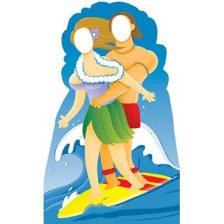 Advanced Graphics Life Size Stand Ins Surfer Couple Cardboard Stand Up