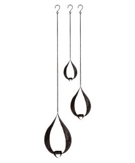 Urban Trends Hanging Metal Candle Holder   Set of 3