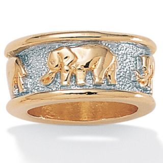 Palm Beach Jewelry Tutone Elephant Ring