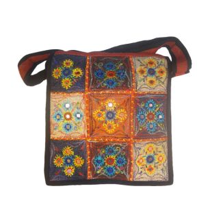 Beautiful Floral Embroidered 100 percent Hemp Bag (Nepal)   16718242