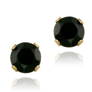 Glitzy Rocks 14k Yellow Gold 3/4ct TGW 4mm Sapphire Stud Earrings