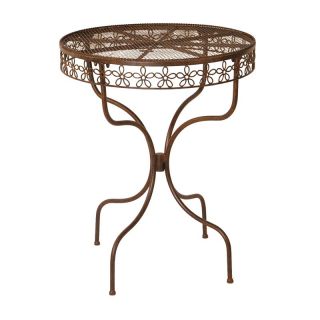 Deer Park Ironworks Daisy Ribbon Bistro Table   Patio Dining Tables