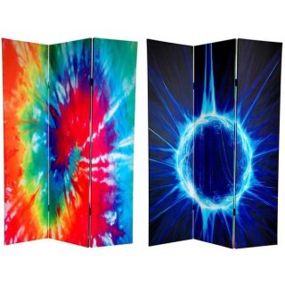 Double sided 6 foot Tie dye Canvas Room Divider (China)   12655665