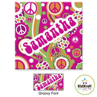 KidKraft Personalized 15 x 15 in. Canvas   Groovy   W00348 1