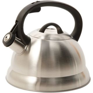 Mr Cofee Stainless Steel Brush Satin Whistling 1.75 quart Tea/Coffee