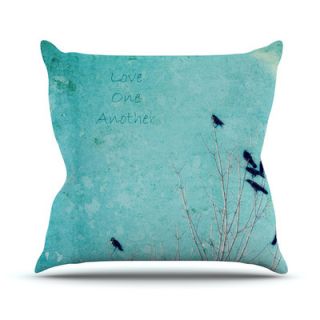 KESS InHouse Love One Another by Robin Dickinson Birds Throw Pillow
