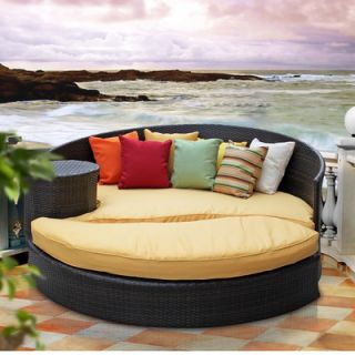 Modway Taiji Outdoor Daybed with Ottoman with Cushions