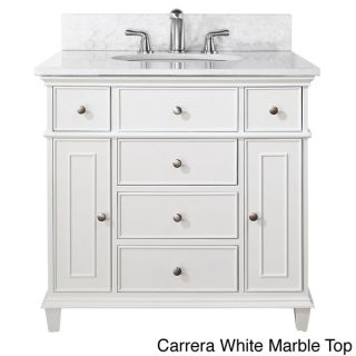 Avanity Windsor 36 inch Single Vanity in White Finish with Sink and