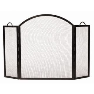 Uniflame 3 Panel Wrought Iron Arch Top Fireplace Screen