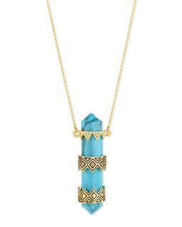 House of Harlow Prana Resin Pendant Necklace, Turquoise