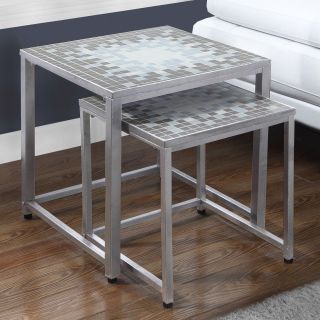 Monarch Specialties 2 Piece Nesting Table Set   End Tables